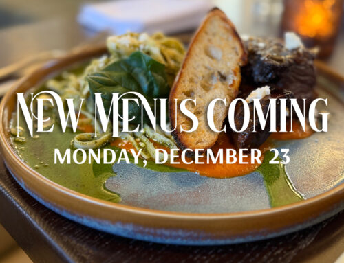 New Menus Coming Monday, December 23